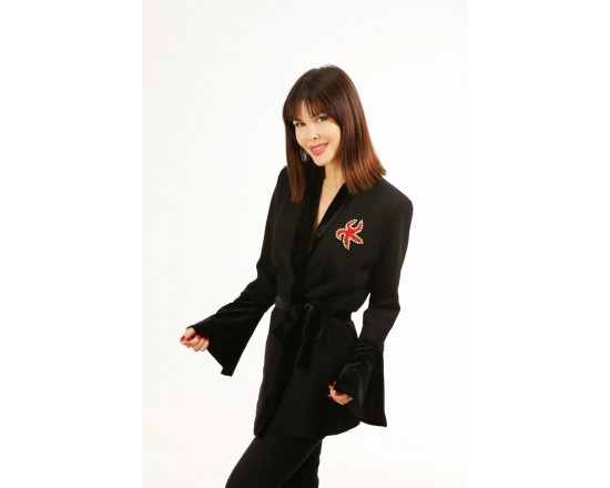 Hermes Velvet Detail Suit